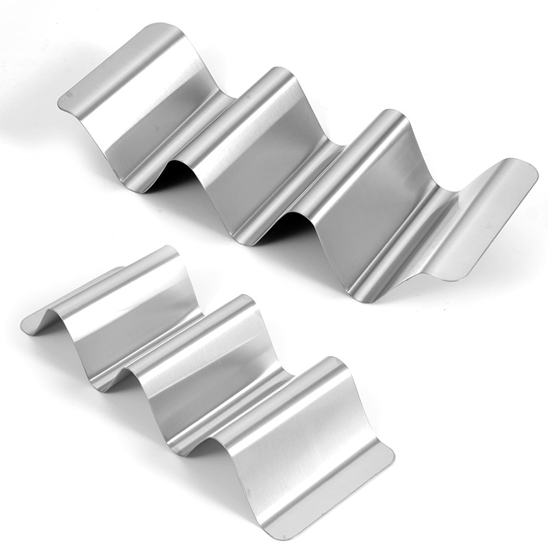 En stock suministro de acero inoxidable burrito rack Pancake rack taco titular rollo de maíz rack Pancake rack
