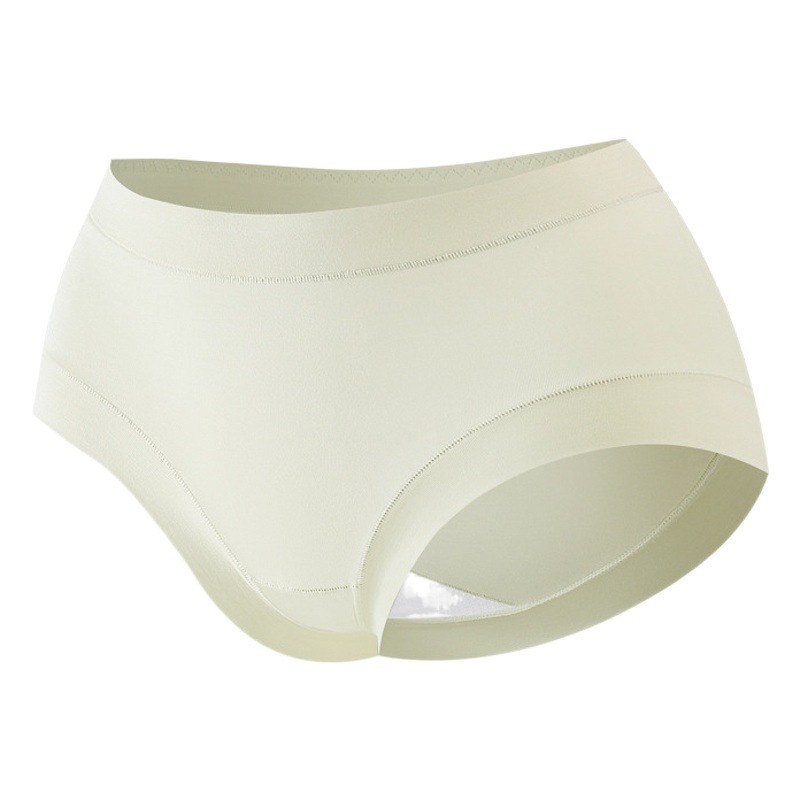 50s modal mediados de la cintura alta vaina versión grande mantenimiento seda antibacteriano entrepierna chica desnuda calzoncillos Otoño e Invierno Nuevo