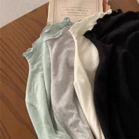 Демисезонная основа из велюра, длинный рукав, удобная подкладка, тренд сезона, высокий воротник