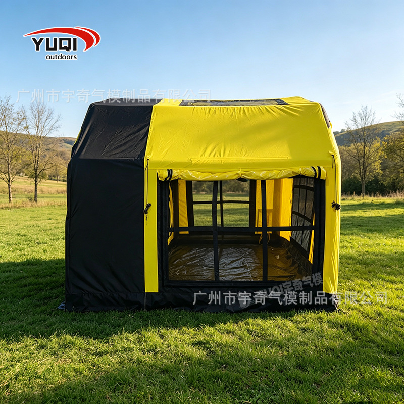 10 square meter outdoor camping quick-open inflatable tent, portable Oxford cloth inflatable tent for travel and family camping