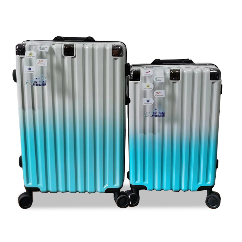 Gradient Color Pvc Zipper Suitcase 20inch Carry-On Suitcase 24inch Travel Suitcase Factory Direct Sale Carry-On Suitcase Logo Gradient Color Pvc Zipper Suitcase 20inch Carry-On Suitcase 24inch Travel Suitcase Factory Direct Sale Carry-On Suitcase Logo