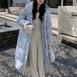 Women's Mid-Length down Jacket, Pinghu Xinzhongxi Brand, New Duck Down, New Winter Korean Style, High-End Feel, Plus Size Hd