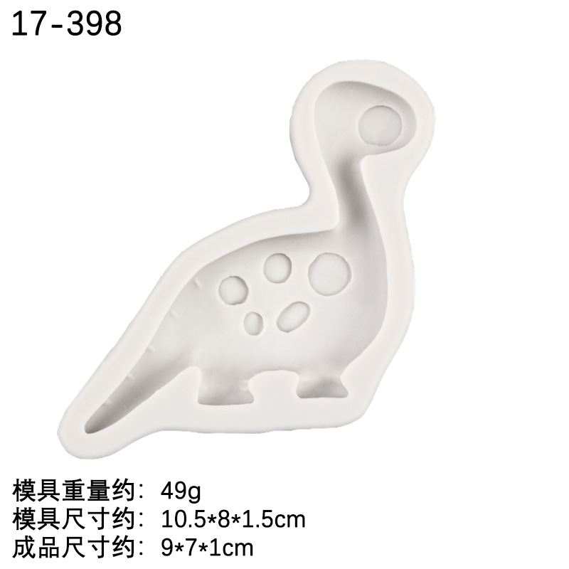 Dinosaurio forma fondant pastel decoración silicona molde DIY dinosaurio animal chocolate hornear epoxi arcilla molde