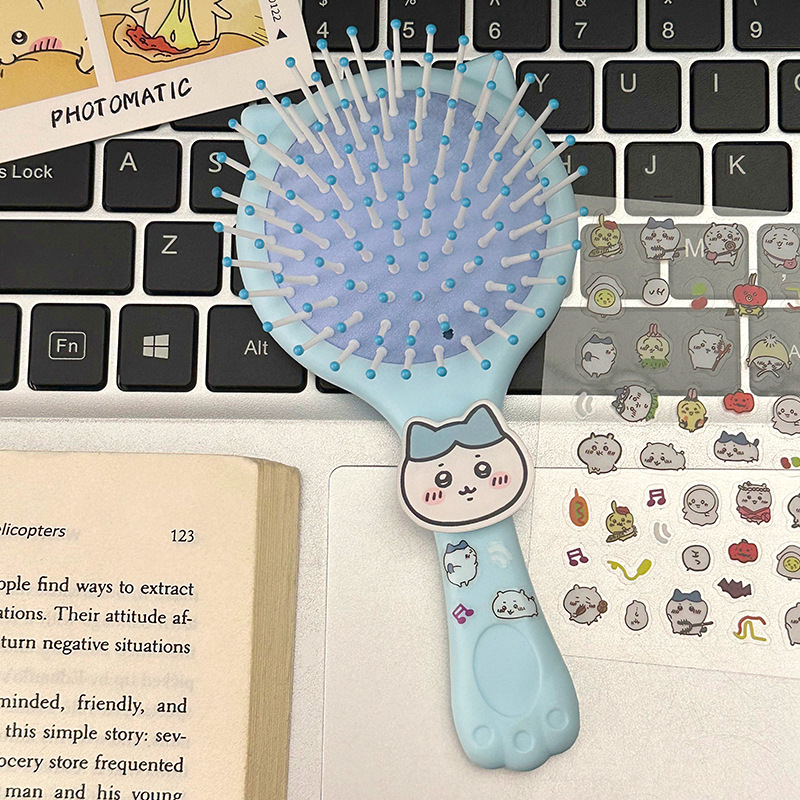 Cat Ear Mirror Comb - Blue YKL Hatch + Stickers