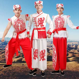 Костюм для народных танцев и барабанов сценический