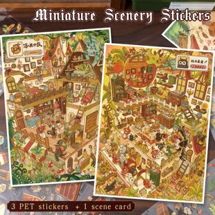 Yilan Fairy Tale Miniature Scene Stickers 185.0��3D Diorama