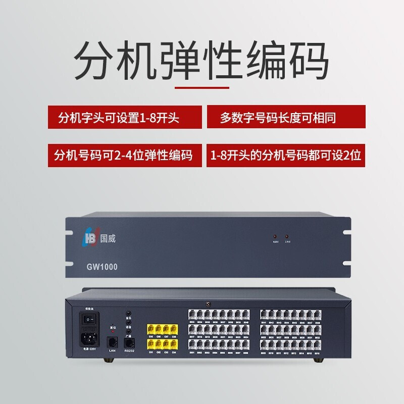 GW1000 program -controlled telephone switch can be extended to 8 in…