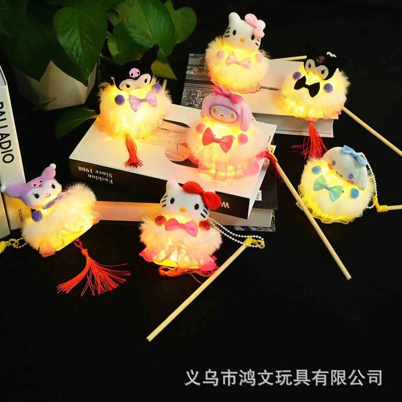 可爱卡通造型发光灯笼 儿童节日装饰手提花灯 夜市摆摊玩具货源|undefined