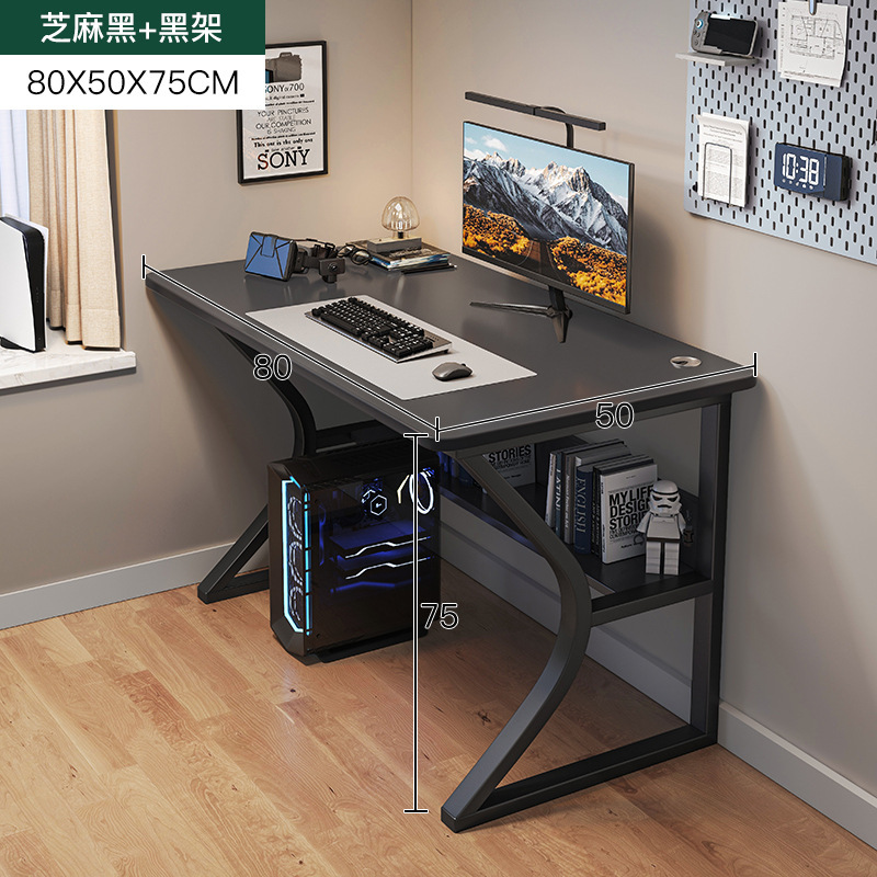 Escritorio para computadora Escritorio para juegos Escritorio para juegos Hogar con estante Escritorio y silla de oficina Escritorio simple Dormitorio Escritorio de aprendizaje