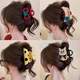Ankola Red Button Grab Clip Women's New Hair Shark Clip High-grade Sense Back of Head Elegant Hairpin Headwear Hairpin