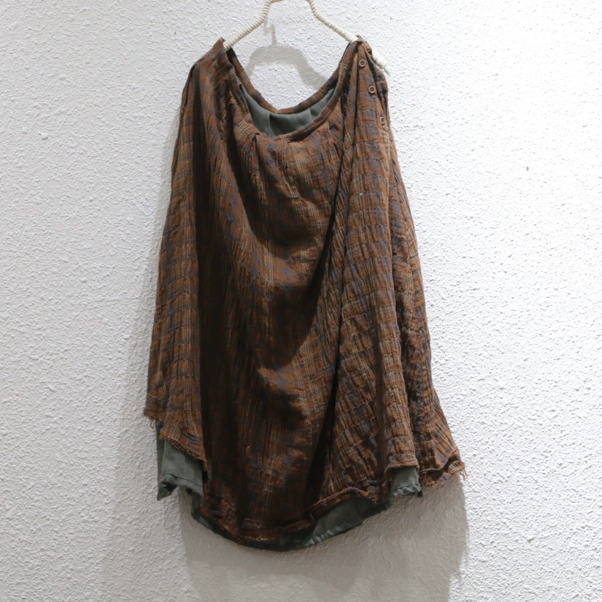 Summer thin retro soft skirt, cotton and linen