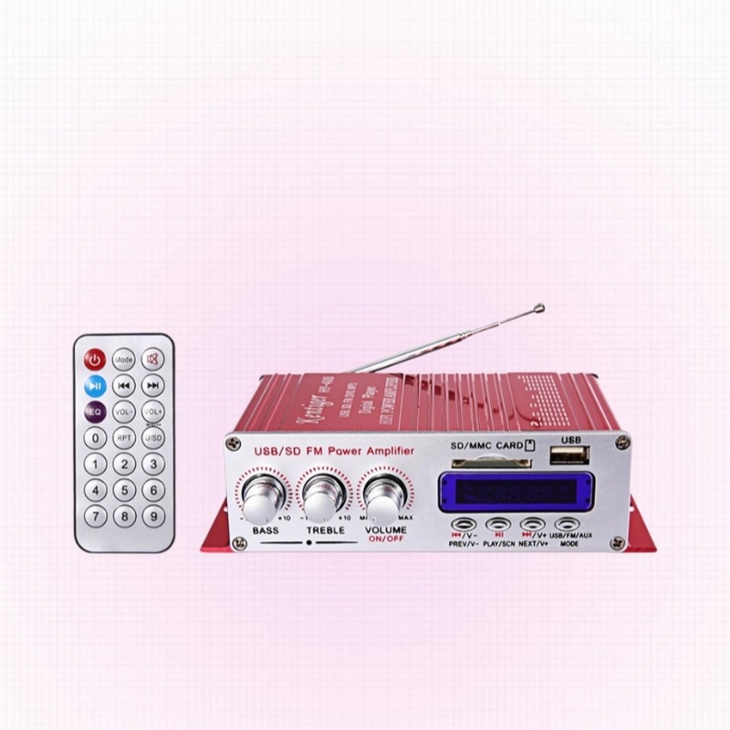 插卡功放HY- 400U盘SD内存卡插卡遥控迷你小型12V摩托车功放