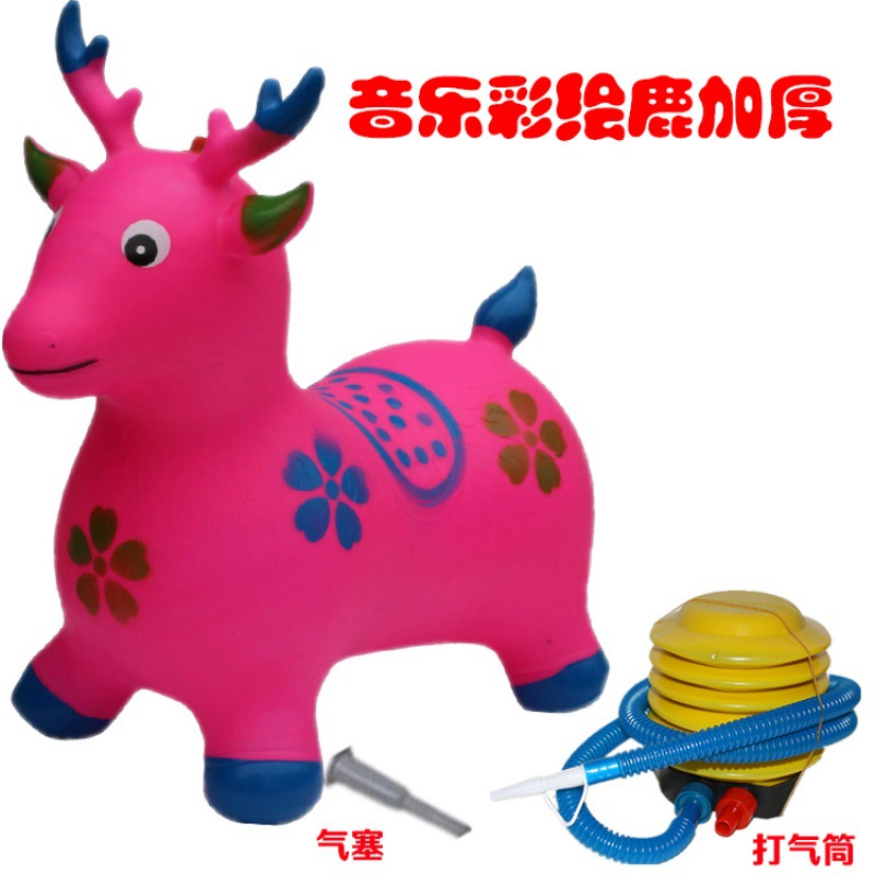 Deep pink musical painted pink deer single