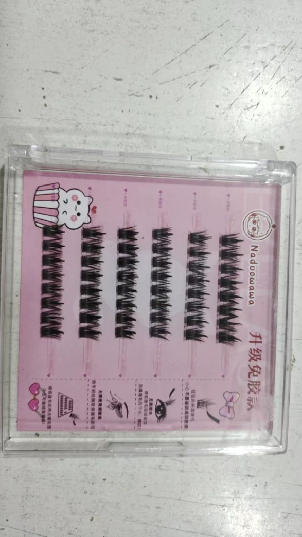 Self‑adhesive glue‑free false eyelashes, multiple decorative styles, 6–20 rows
