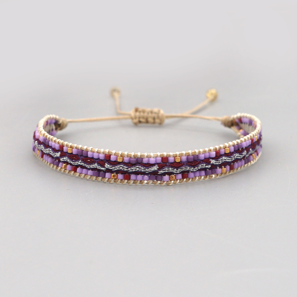 Bohemian Retro Rainbow Beaded Bracelet display picture 42