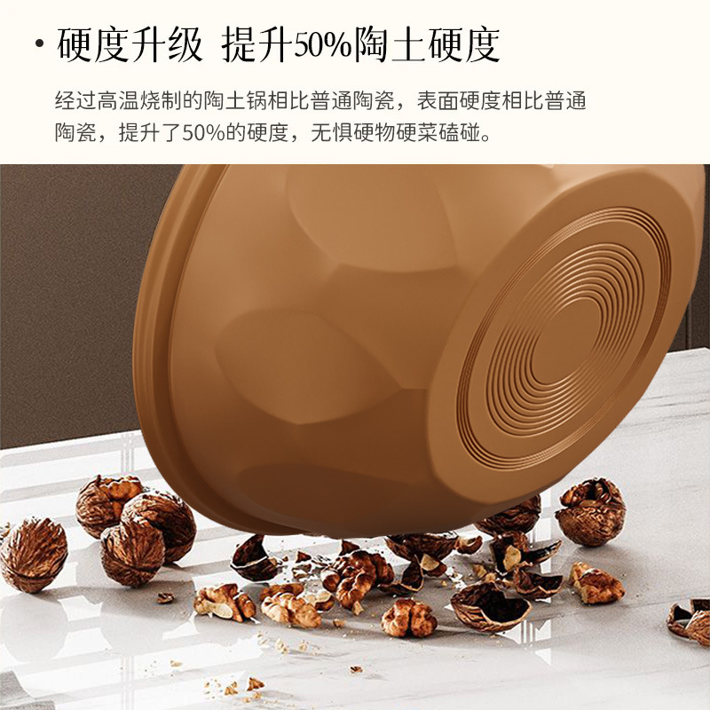 Wok de arcilla de micro presión, wok doméstico, cocina de inducción, estufa de gas, wok universal, sartén de vapor pulido sin glaseado