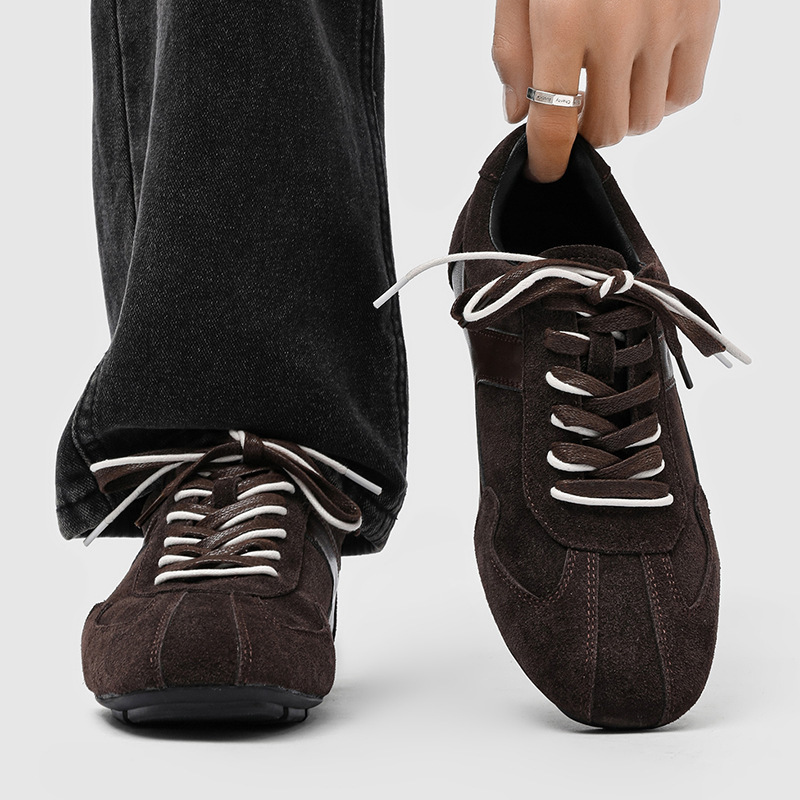 Brown Casual Sneakers Men's Moral Training Shoes Commuter Shoes British Style Derby Shoes Versatile Men's Shoes 31148-J Brown Casual Sneakers Men's Moral Training Shoes Commuter Shoes British Style Derby Shoes Versatile Men's Shoes 31148-J