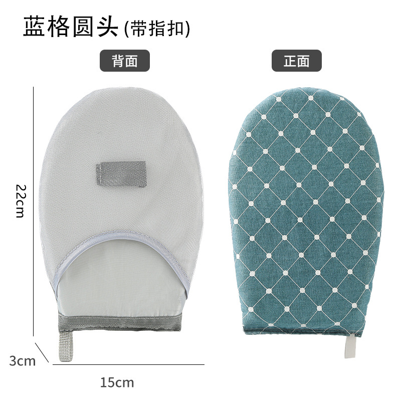Plaid azul cabeza redonda