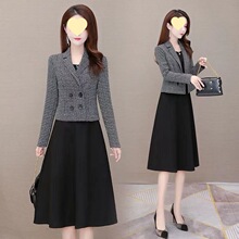 女装两件套女秋装气质2025年裙子早春女神范套装潮时尚连衣裙新款