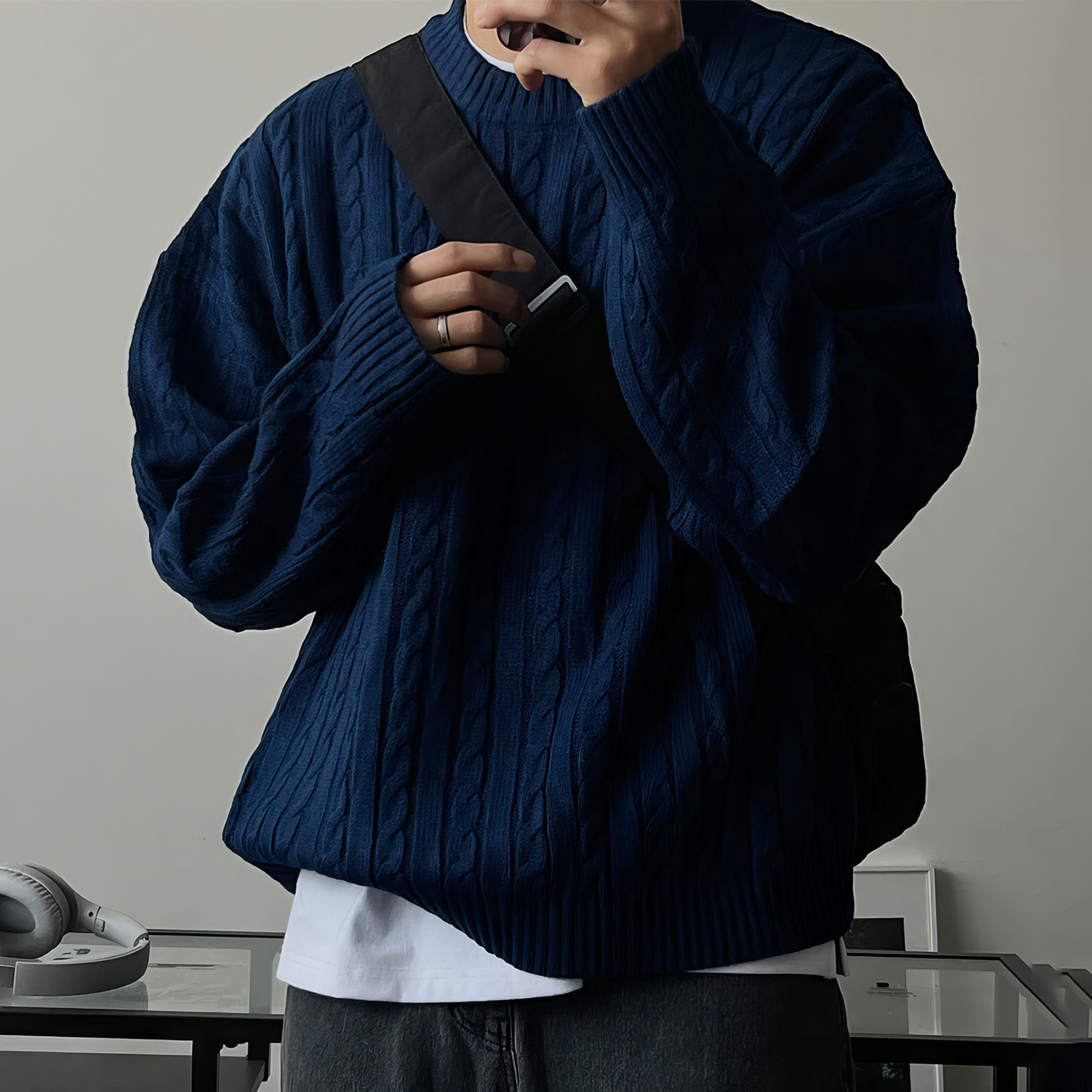 Explosiones transfronterizas de tamaño europeo suéter de jersey de gran tamaño cardigán chaqueta exterior ligera fábrica de negocios al por mayor