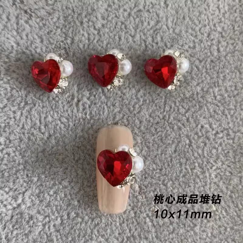 Red pile of diamonds [love] single