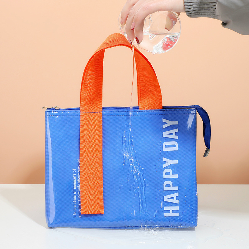 Bolsa de aislamiento térmico de PVC portátil simple para llevar al trabajo bolsa de almuerzo bolsa de almuerzo para estudiantes niños bolsa de almuerzo bolsa de almuerzo bolsa de viaje