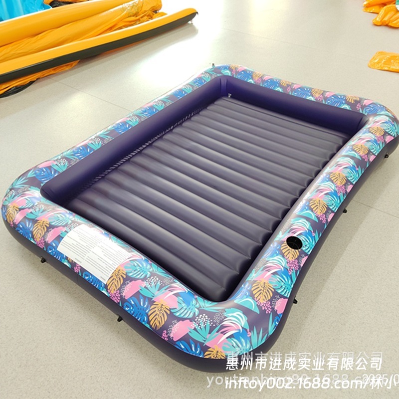 充气浮排水上躺椅充气晒黑池充气晒黑床充气泳圈游泳圈浮排现货