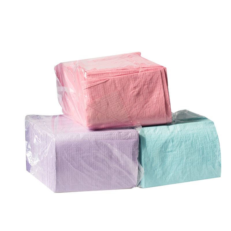Dental oral desechable toalla bufanda toalla babero no encaje protector impermeable bufanda Toalla de saliva