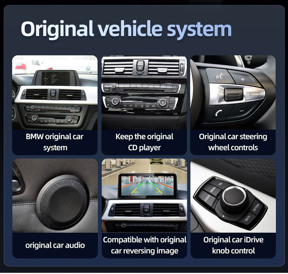 8.8inch Suitable for Bmw 3 Series 4 Series F30 F32 Car Central Control Large Screen Navigation Carplay Player