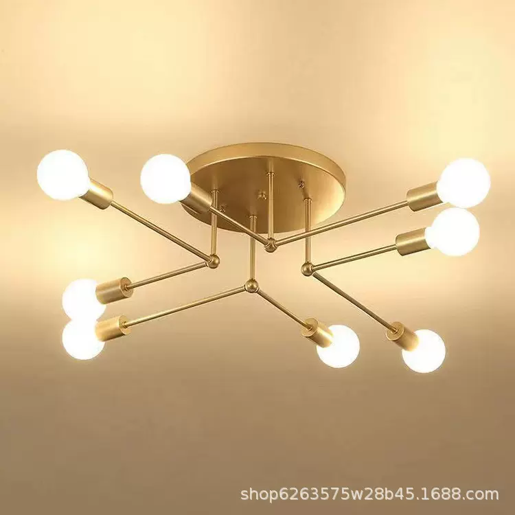 北欧现代简约吸顶灯客厅餐厅卧室灯书房酒店灯工业风灯具跨境专供