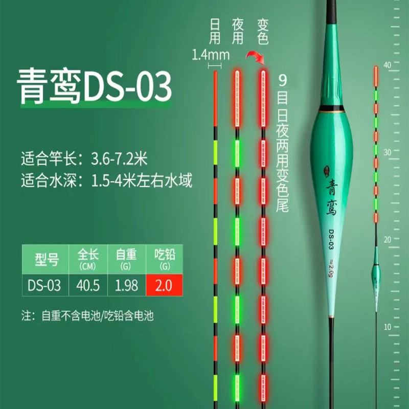 处理高灵敏变色硬尾漂日夜两用咬钩变色鲫鲤漂醒目夜光漂浮漂鱼漂|undefined