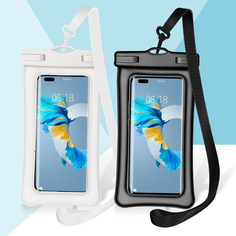 Mobile phone waterproof bag double airbag floating anti-fall anti-drifting swimming hot spring mobile phone waterproof case Factory wholesale