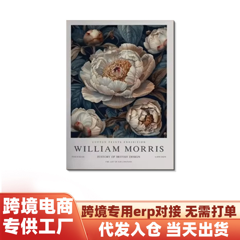 跨境热销马蒂斯客厅挂画工厂直销花卉玄关帆布画海报Temu代发画芯|undefined