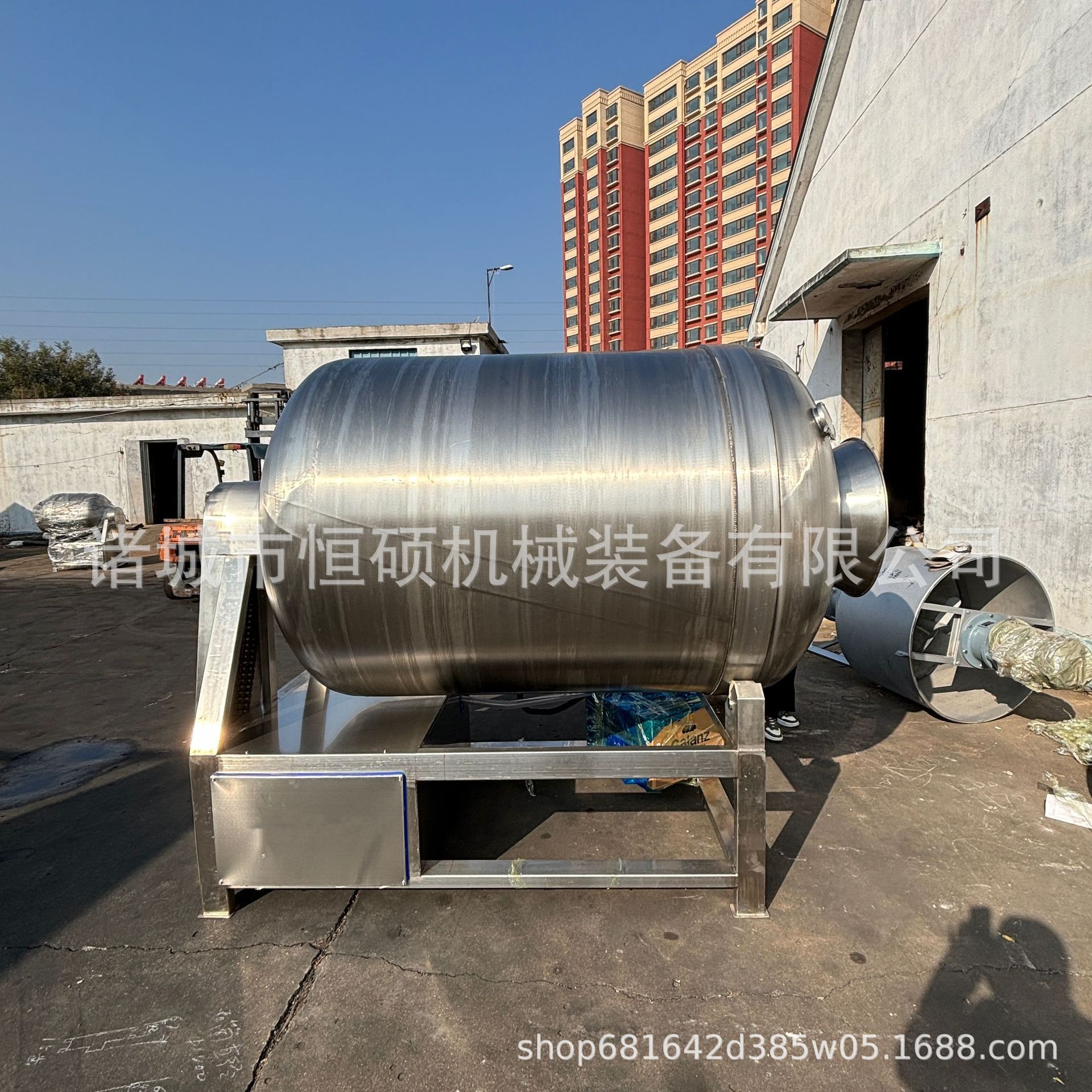 商用大型真空滚揉机火腿肉原料鸡肉嫩化变频调速新款肉类腌制入味