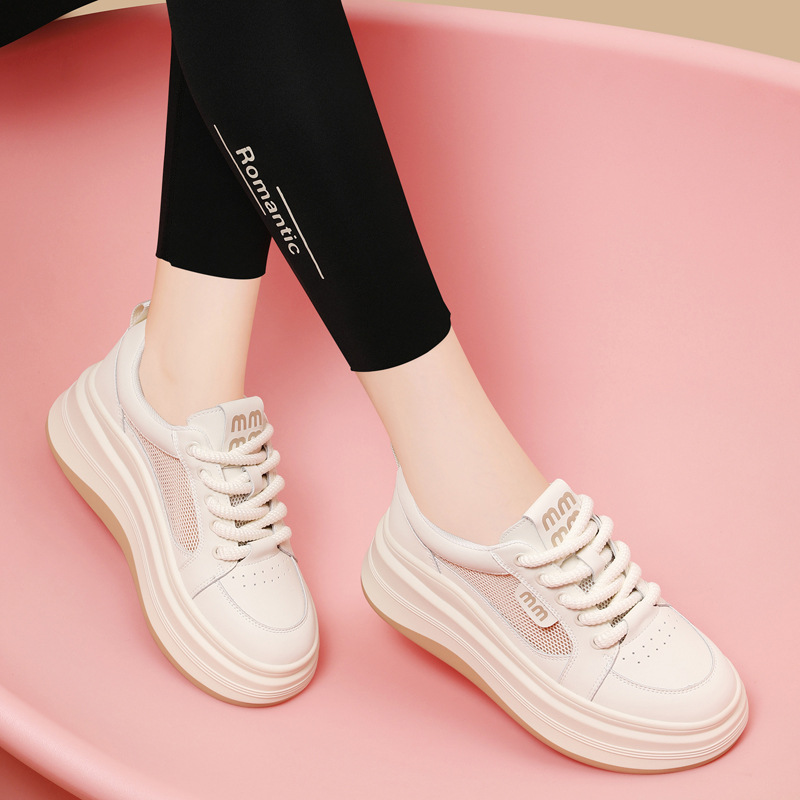 Giày sneaker nữ đế xuồng lưới thoáng khí, đế dày mềm, thời trang đa năng — JST 1802-1 màu đen, JST 1832-1 màu đen, JST 1923 trắng đen, JST 1802- 1m Màu