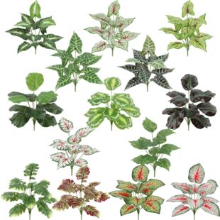 Simulation Plant Bundle Wedding Home Hotel Store Indoor Simulation Leaf Green Plant Arrangement Flower Arrangement Decoration