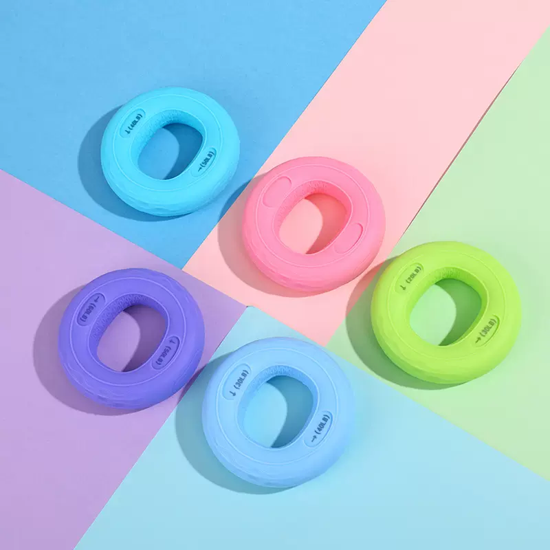 硅胶握力圈男女练臂肌训练手劲器材五指力量儿童学生锻炼手力康复