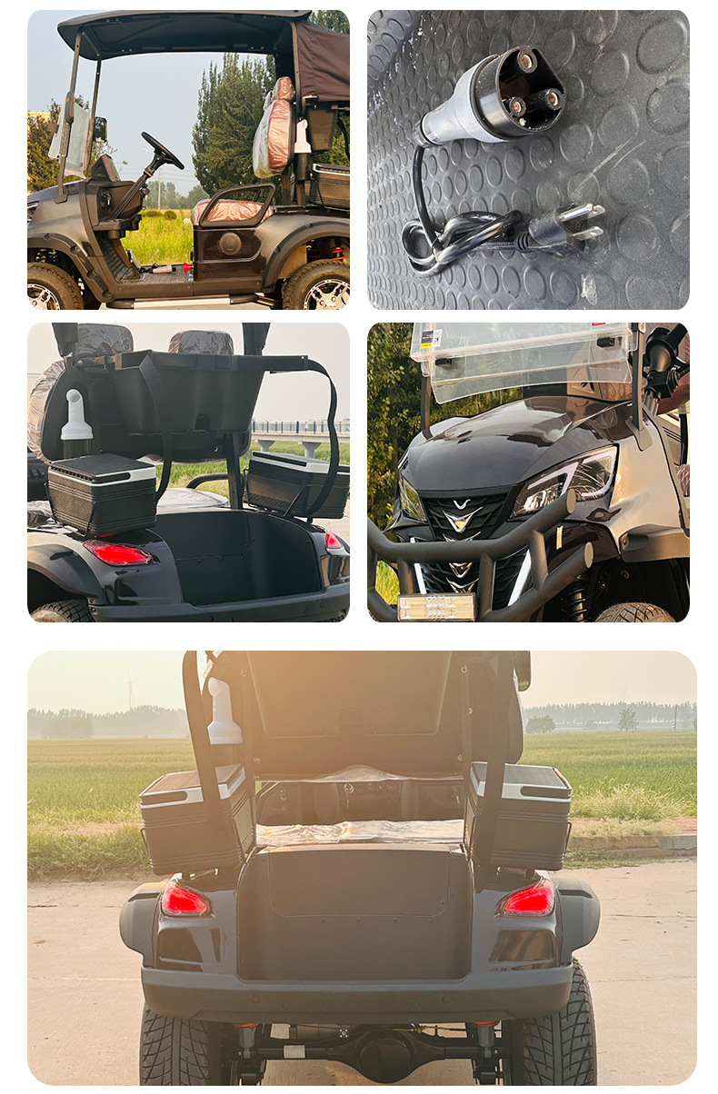 Manufacturer Scenic Spot Tourism Viewing Hotel Shuttle Electric Sightseeing Car Single Row Two-Seat Electric Golf Cart