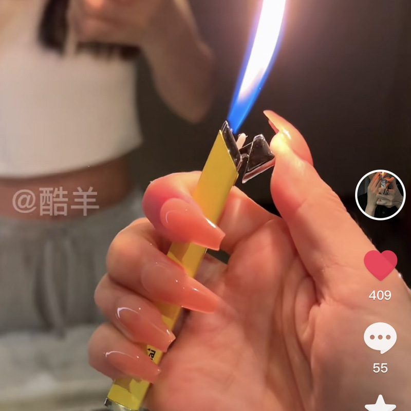 Internet Celebrity Small Fructose Color Inflatable Lighter Gradient Creative Personality Portable Fashion Durable Boyfriend