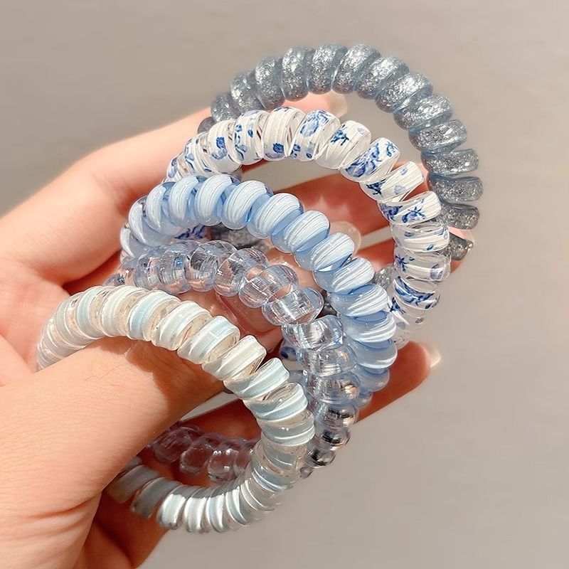 50# 바다 소금 민트 전화 코드 머리끈 5.5cm