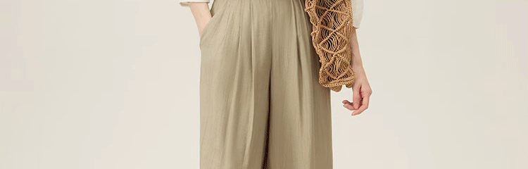 Áo sơ mi linen nữ tay lửng dáng rộng phong cách Pháp — Màu trắng nhạt chi tiết 24