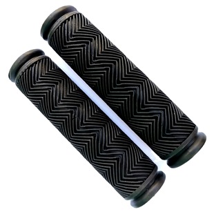 Mountain bike dual-pass water pattern rubber bicycle grip dead flying handle set bicycle handle color comfortable hand riding supplies