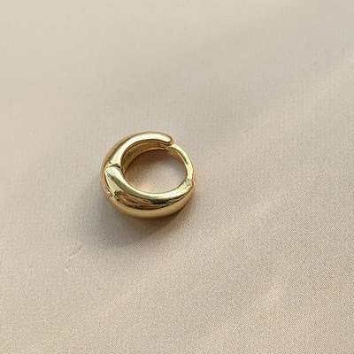 S925 aguja de plata personalizada círculo pendientes mujer Corea del Sur temperamento nicho diseño sentido círculo red círculo rojo pendientes