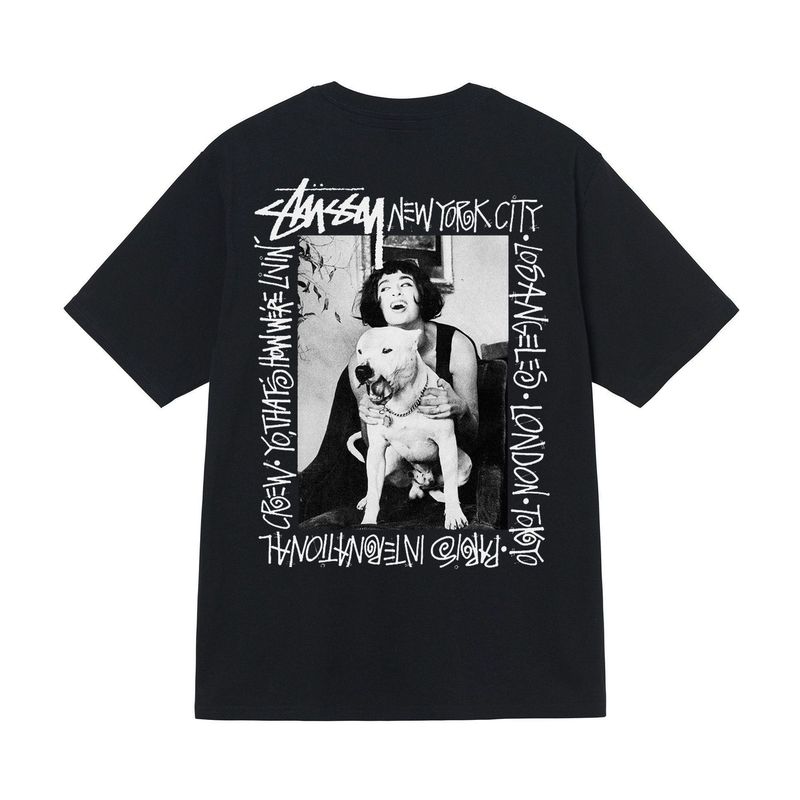 Stussy アメリカのトレンドブランド 男女兼用 ハイウェイトピュアコットン 半袖 夏 メンズ ルーズTシャツ 3つのラベル|undefined