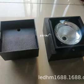 源厂供应方形防水明装筒灯外壳  户外方形明装筒灯套件 私模