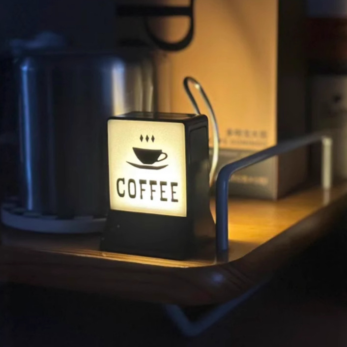 アメリカンコーヒーショップコーヒー冷蔵庫マグネットコーヒーライトブランドヒーリングナイトライト装飾装飾品|undefined
