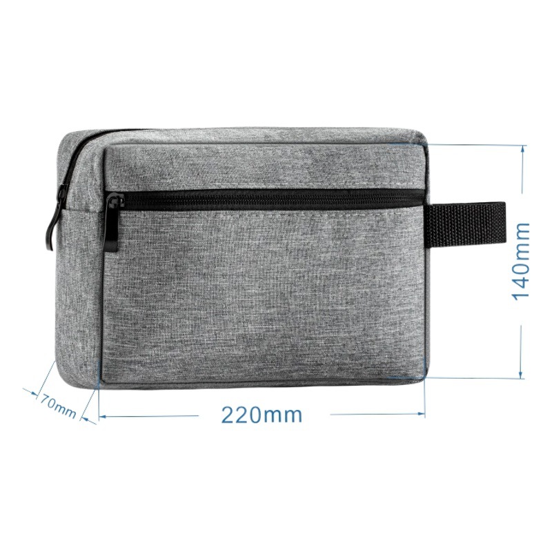 Cross-border electronic digital storage bag dustproof Waterproof Oxford cloth portable wash cosmetic bag in stock small amount of printing