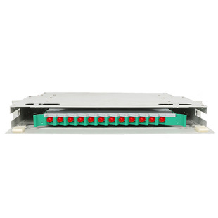 LHG 12-core ODF rack pull-out optical fiber distribution frame fiber optic cable fiber distribution box fully equipped with FC multimode