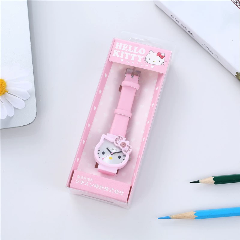 Hello Kitty, (торговля через границу), детские часы, стальной ремень, циферблат