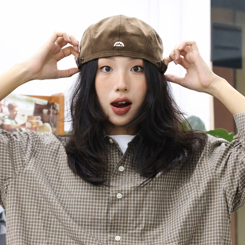 Adjustable Forward Cap Makes Face Look Smaller Autumn/Winter Reversible Hat Winter Men's New Internet Popular Painter Hat Corduroy Beret